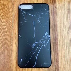 iPhone 7/8 Plus Black Marble Phone Case